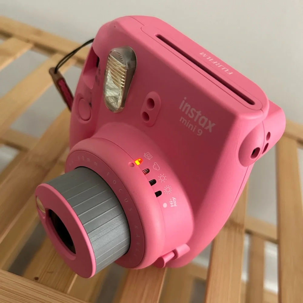Fuji film Instax mini 9 camera AND grey case